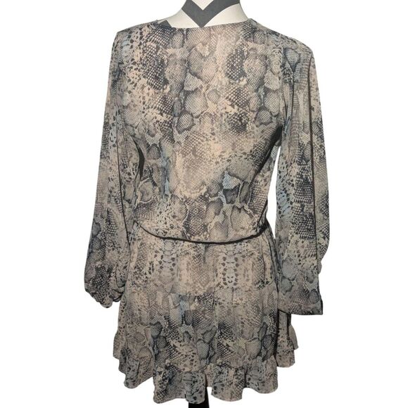 The Impeccable Pig S Snakeskin Print Mini Dress - Picture 4 of 4